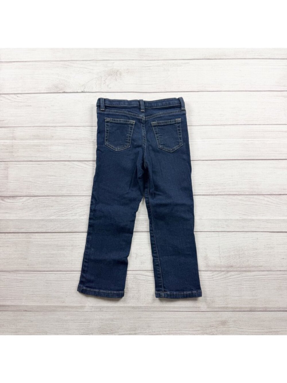 Jumping Beans Straight Fit Boys Jeans Dark Wash Adjustable Waist 4T - Picture 4 of 4